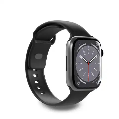 ⁨PURO ICON - Elastyczny pasek do Apple Watch 42/44/45/49 mm (S/M & M/L) (Black)⁩ w sklepie Wasserman.eu