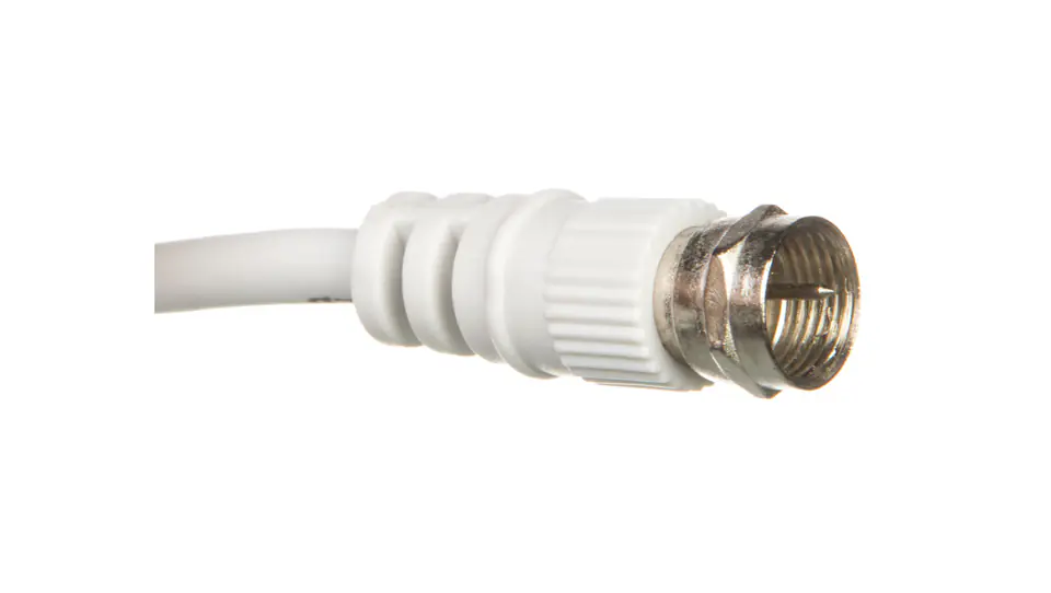 ⁨Satellite antenna cable F 5m white, 11725⁩ at Wasserman.eu