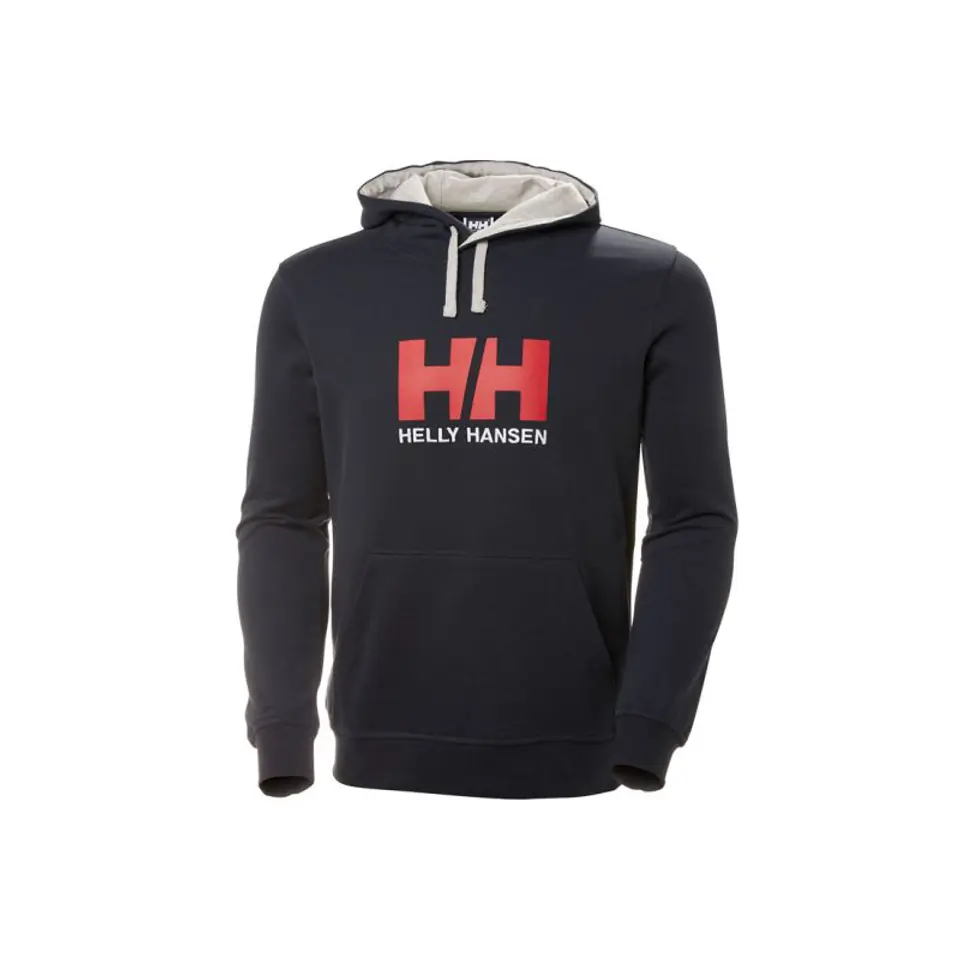 ⁨Bluza Helly Hansen Logo Hoodie M 33977 (kolor Czarny, rozmiar M)⁩ w sklepie Wasserman.eu