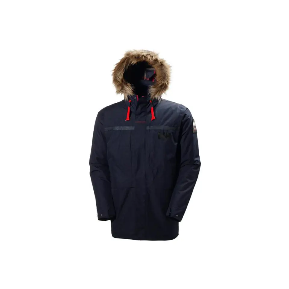 ⁨Kurtka Helly Hansen Coastal 2 Parka M 54408 (kolor Granatowy, rozmiar L)⁩ w sklepie Wasserman.eu