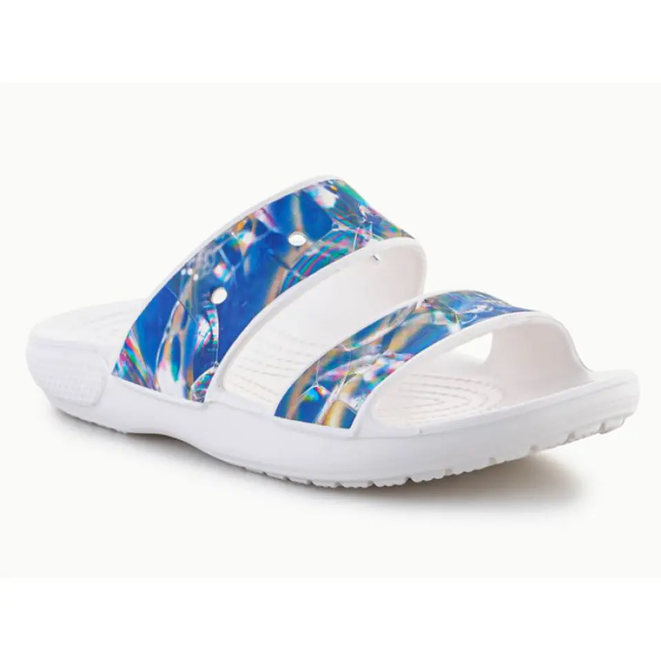 ⁨Klapki Crocs Classic Hyperreal Sandal W 208375 (kolor Niebieski, rozmiar EU 39/40)⁩ w sklepie Wasserman.eu