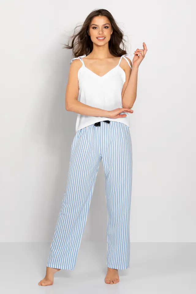 ⁨Pajamas Erica White-Baby Blue (Size L)⁩ at Wasserman.eu