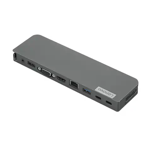 ⁨Lenovo USB-C Mini Dock (Max 1 wyświetlacz, Max rozdzielczość: 4K/60 Hz, Obsługuje: 1x4K/60Hz, 1xEthernet LAN (RJ-45), 1xHDMI 2.0⁩ w sklepie Wasserman.eu