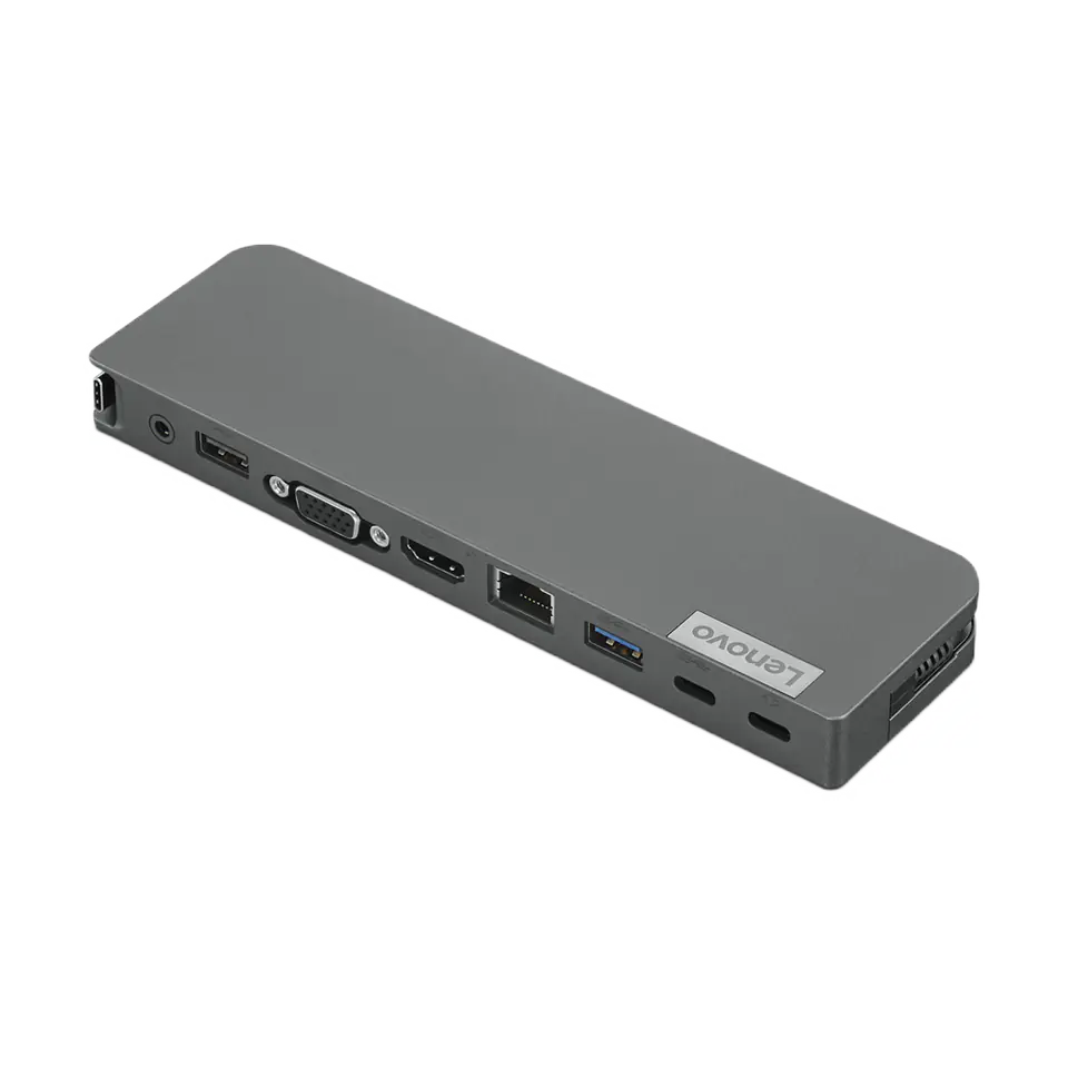 ⁨Lenovo USB-C Mini Dock (Max 1 wyświetlacz, Max rozdzielczość: 4K/60 Hz, Obsługuje: 1x4K/60Hz, 1xEthernet LAN (RJ-45), 1xHDMI 2.0⁩ w sklepie Wasserman.eu