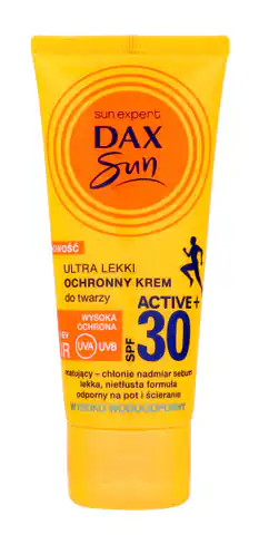 ⁨DAX Sun Ultralekki Ochronny Krem do twarzy SPF30 Active+  50ml⁩ w sklepie Wasserman.eu