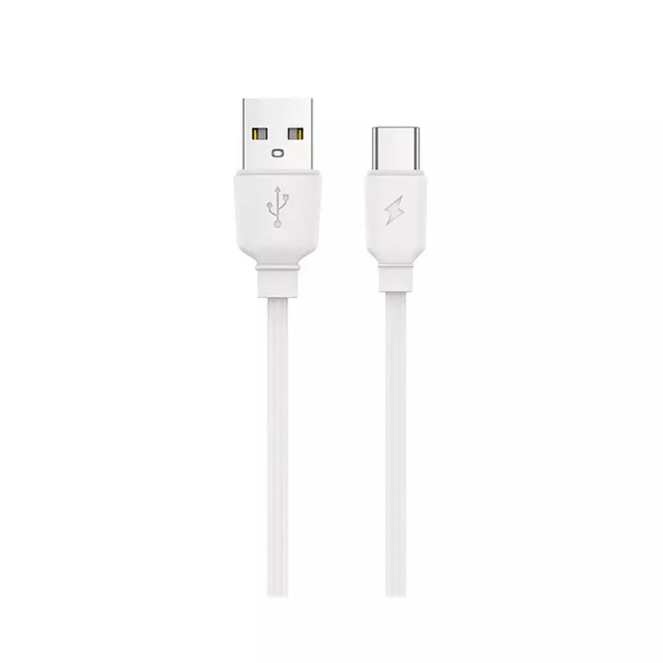 ⁨Kabel 3.1A 1m USB - USB-C Jellico B15 biały⁩ w sklepie Wasserman.eu