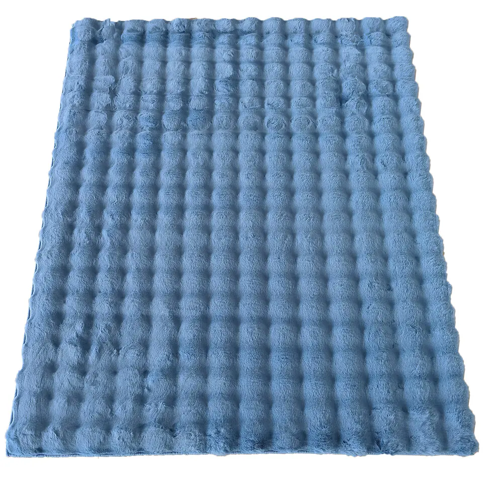 ⁨Dywan MERLIN 3D Blue : Kolor - niebieski, Rozmiar - 80 x 150 cm⁩ w sklepie Wasserman.eu