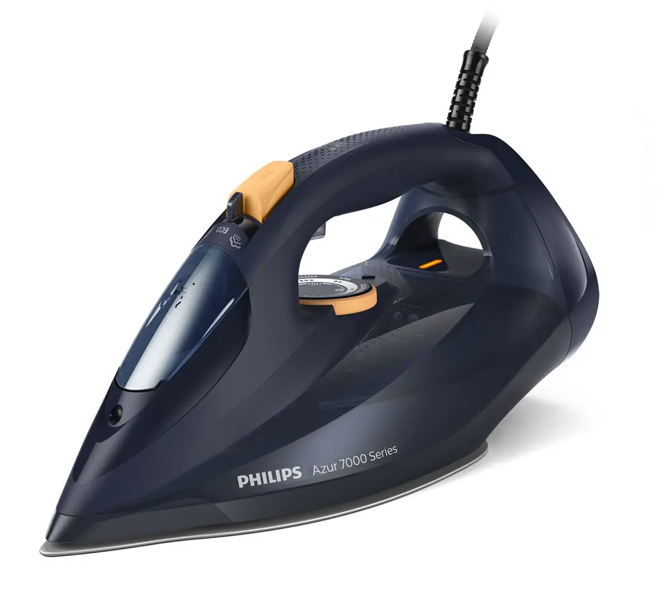 ⁨Philips 7000 series DST7060/20 HV Steam Iron Blue/Yellow⁩ at Wasserman.eu