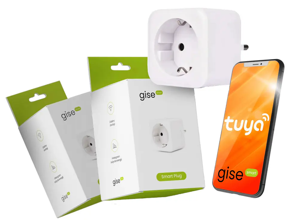 GISE Smart Inteligentne gniazdko z precyzyjnym pomiarem energii i napięcia w sklepie Wasserman.eu