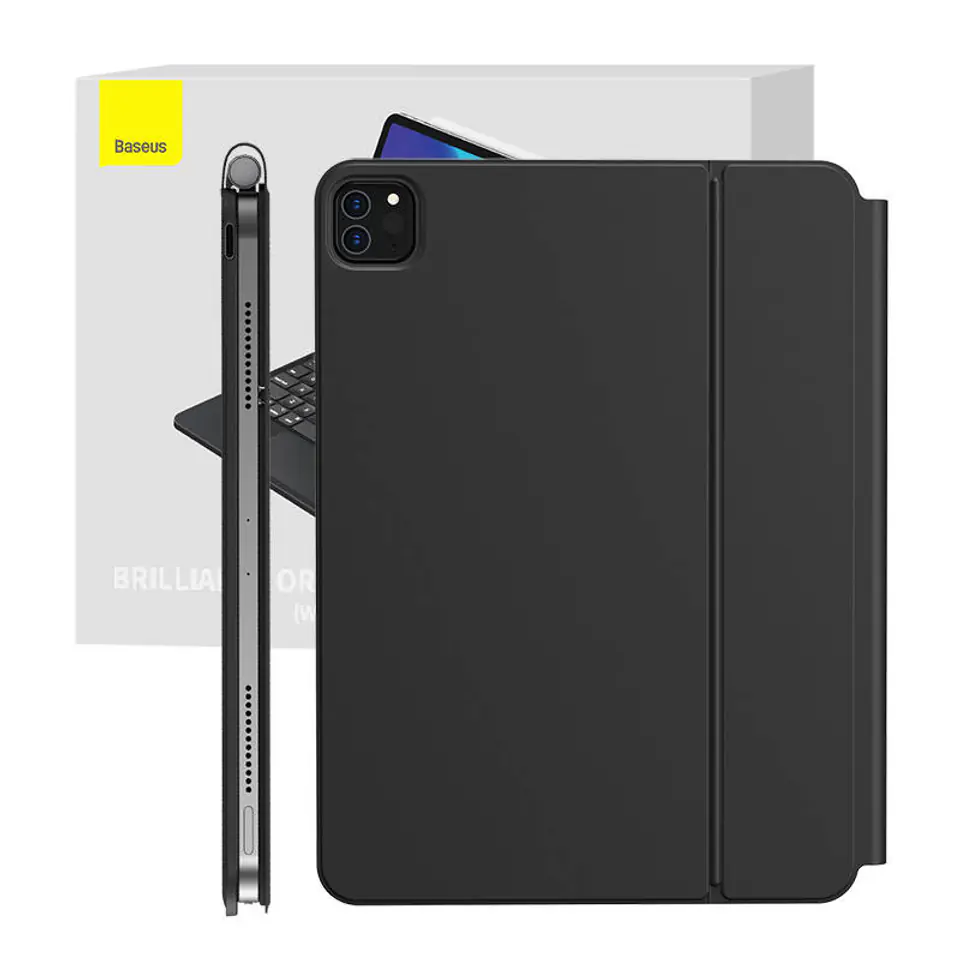 ⁨Etui na klawiaturę  Baseus Brilliance do Ipad Pro 12.9"  (2018/2020/2021)(szare)⁩ w sklepie Wasserman.eu