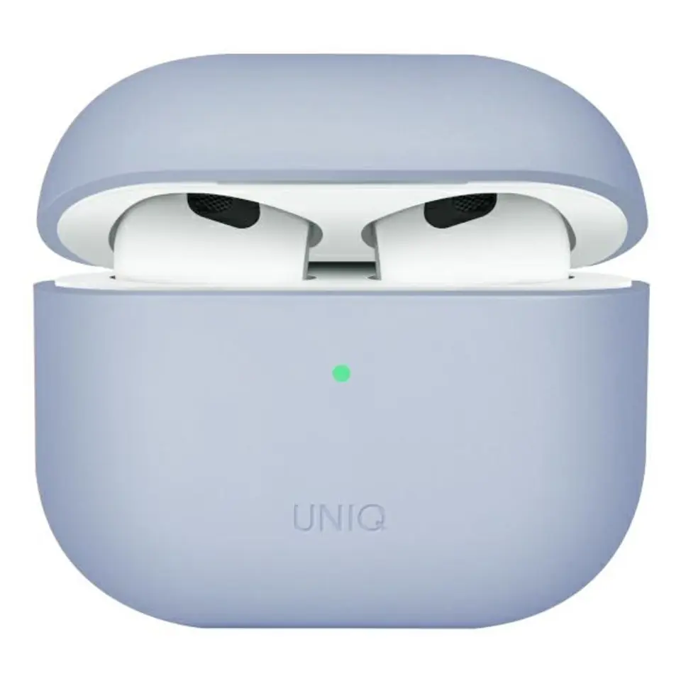 ⁨UNIQ etui Lino AirPods 3 gen Silicone błękitny/arctic blue⁩ w sklepie Wasserman.eu