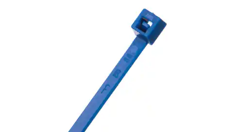 ⁨Opaska kablowa niebieska 200x3,5mm 5214BE BMBL2036 /100szt./⁩ w sklepie Wasserman.eu