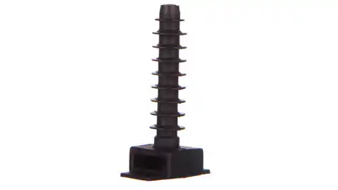 ⁨Kołek montażowy płaski czarny do opasek F=6mm BMKN5456AE /100szt./⁩ w sklepie Wasserman.eu