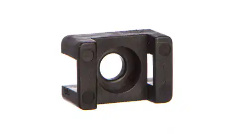 ⁨Sattelhalter für Kabelbinder schwarz 4,8mm 9,5x15mm F=3,5mm BMSN5499E /100pcs/⁩ im Wasserman.eu