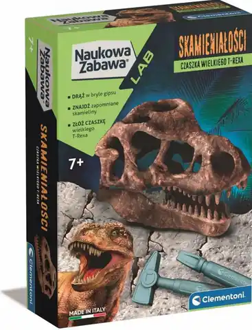 ⁨Skamieniałości czaszka T-Rexa Naukowa Zabawa Clementoni⁩ w sklepie Wasserman.eu