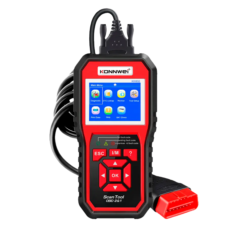 ⁨Diagnostic Meter, OBD2 Scanner Konnwei KW850⁩ at Wasserman.eu