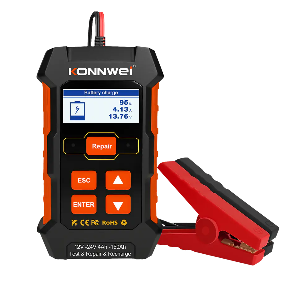 ⁨Charger, Konnwei 520 Battery Meter⁩ at Wasserman.eu