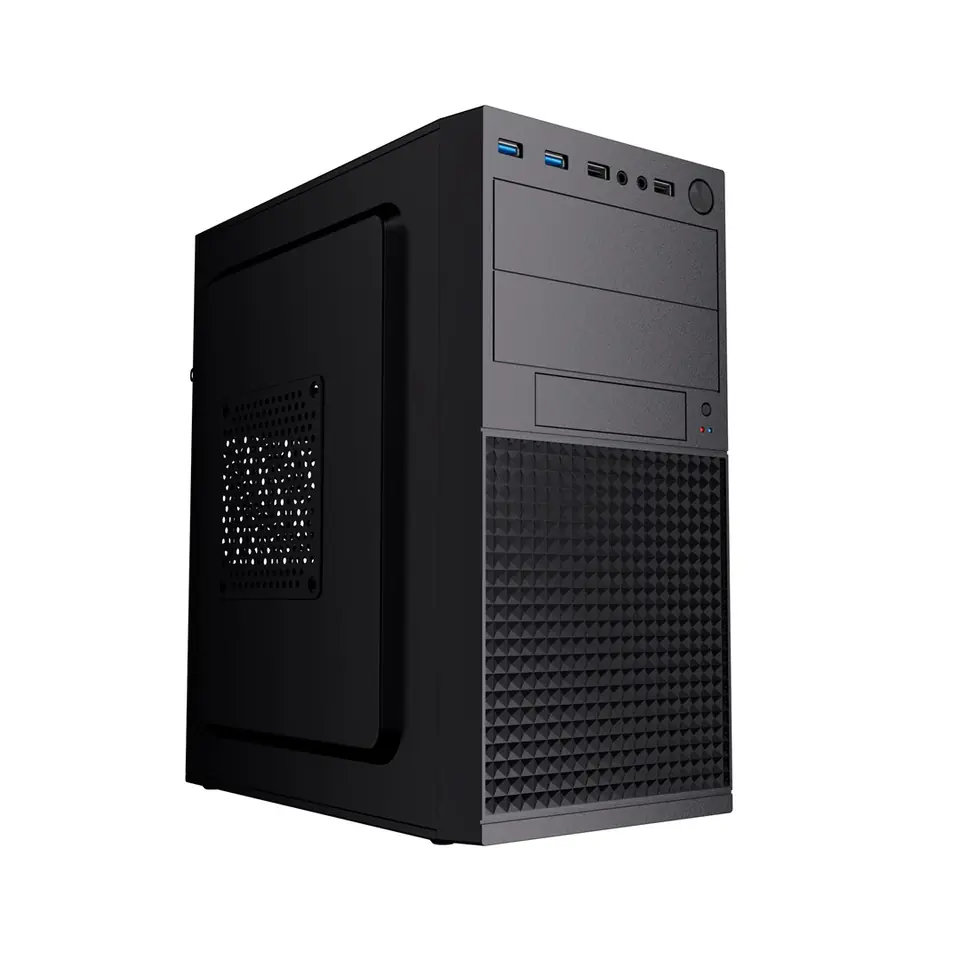 ⁨Gembird Mini-tower computer case Fornax K300, Micro-ATX, 2x USB 3.0 + 2x USB 2.0, black⁩ at Wasserman.eu