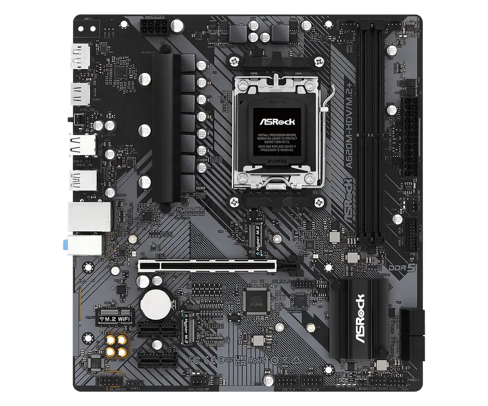 ⁨Asrock A620M-HDV/M.2+ AMD A620 Socket AM5 micro ATX⁩ at Wasserman.eu