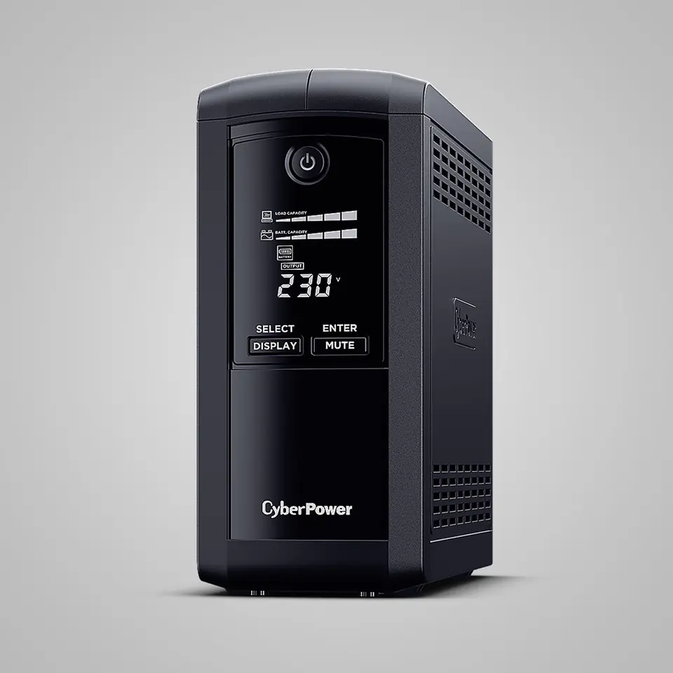 ⁨CyberPower Tracer III VP1000ELCD-FR uninterruptible power supply (UPS) Line-Interactive 1 kVA 550 W 4 AC outlet(s)⁩ at Wasserman.eu