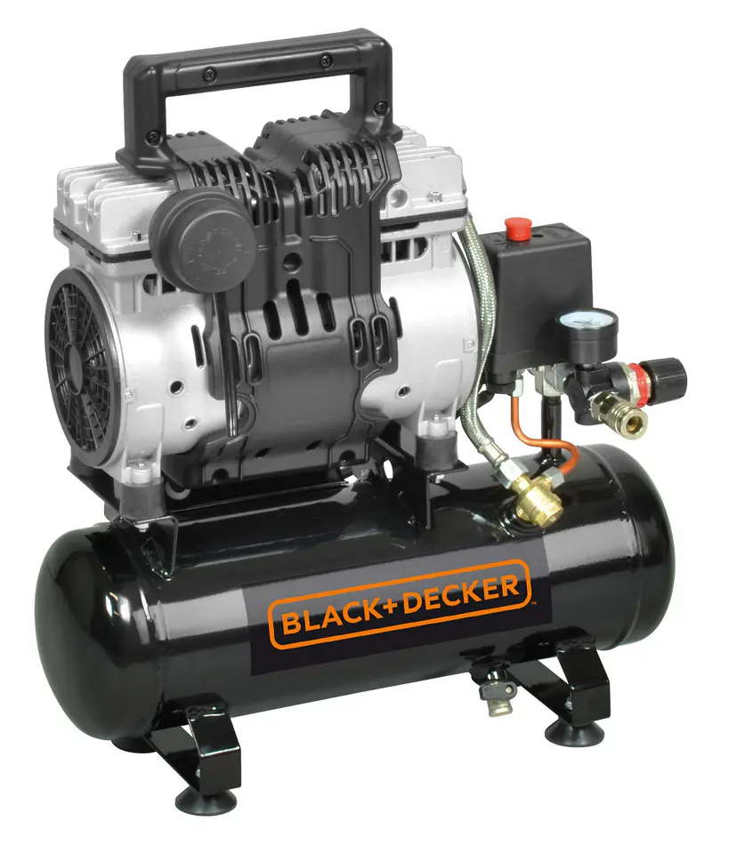 ⁨BLACK&DECKER OIL-FREE COMPRESSOR. 6L /1KM/ 8BAR /0,75KW / VERY QUIET⁩ at Wasserman.eu