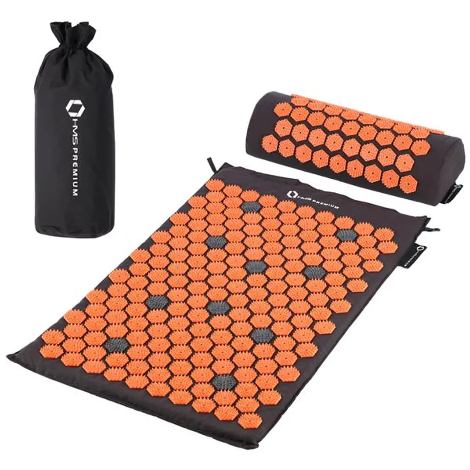 ⁨Acupressure mat with cushion HMS AKM04 Premium black⁩ at Wasserman.eu