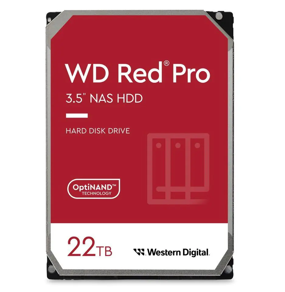 ⁨Dysk HDD WD Red Pro WD221KFGX (22 TB ; 3.5"; 512 MB; 7200 obr/min)⁩ w sklepie Wasserman.eu