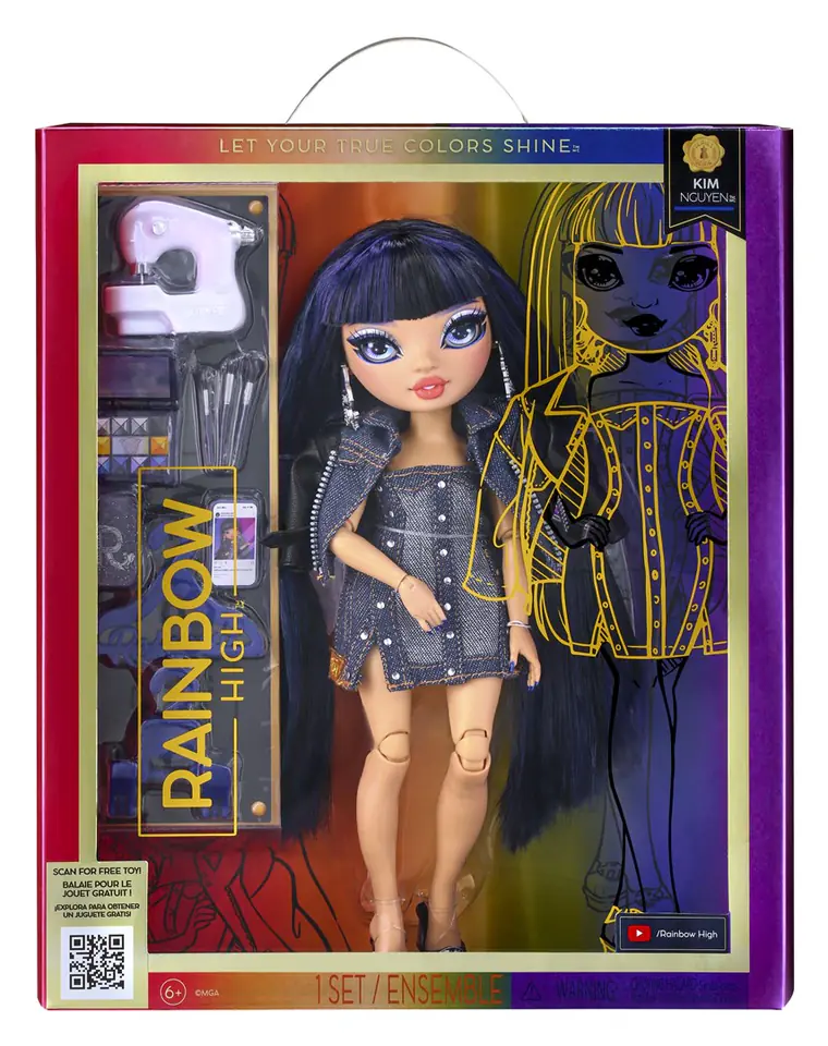⁨MGA Lalka Rainbow High Fashion - Kim Nguyen (Blue) 583158⁩ w sklepie Wasserman.eu