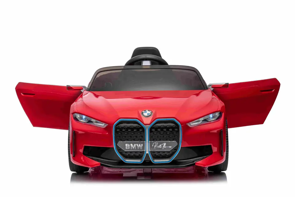 Autko BMW i4 na akumulator dla dzieci Czerwony + Wolny Start + EVA + Ekoskóra + Audio LED + Pilot w sklepie Wasserman.eu