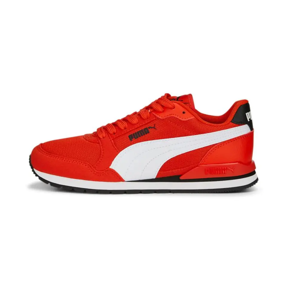 ⁨Buty Puma ST Runner v3 Mesh Jr 385510 (kolor Czerwony, rozmiar 38)⁩ w sklepie Wasserman.eu