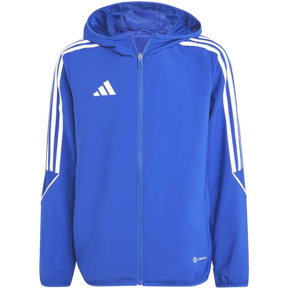 ⁨Kurtka adidas Tiro 23 League Windbreaker Jr (kolor Niebieski, rozmiar 164cm)⁩ w sklepie Wasserman.eu