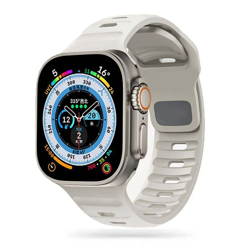 ⁨Pasek do APPLE WATCH 4 / 5 / 6 / 7 / 8 / SE / ULTRA (42 / 44 / 45 / 49 MM) Tech-Protect Iconband Line Starlight⁩ w sklepie Wasserman.eu