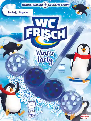 ⁨WC Frisch Winter Party Pinguine Zawieszka WC 50 g DE⁩ w sklepie Wasserman.eu