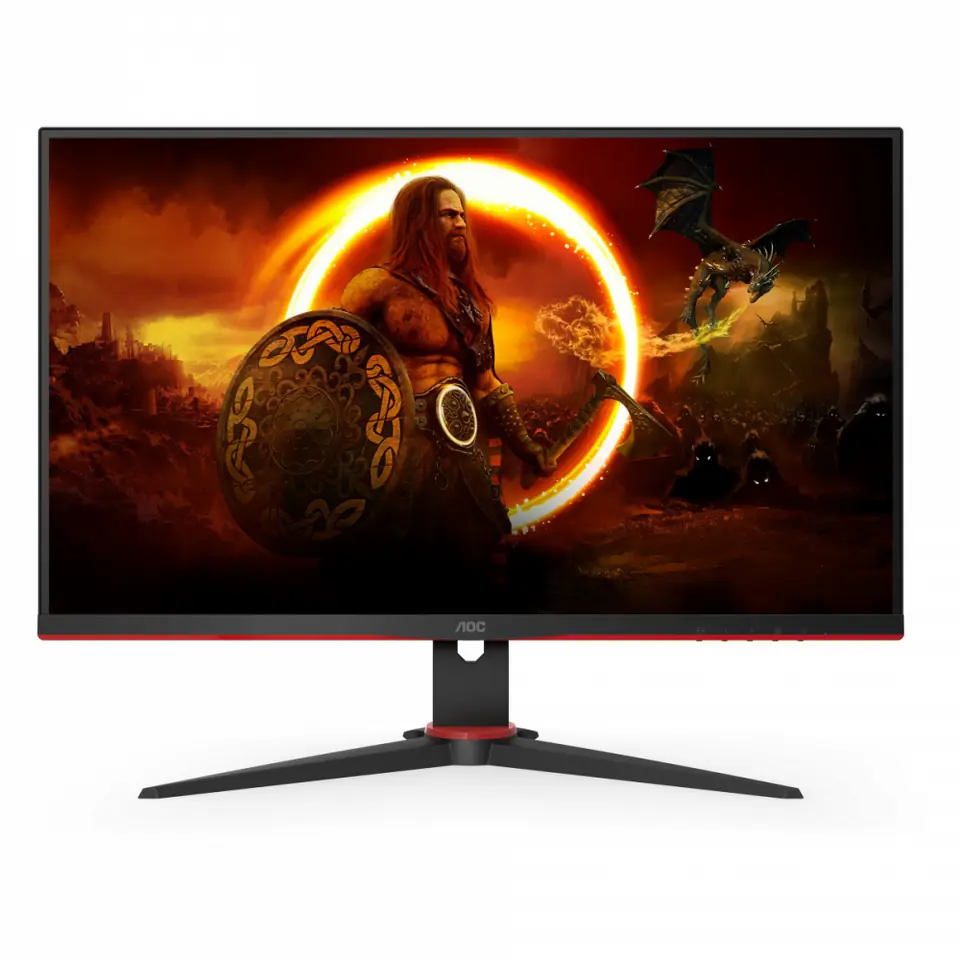 ⁨Monitor AOC 24" 2560 x 1440 Q24G2A/BK Czarno-czerwony⁩ w sklepie Wasserman.eu