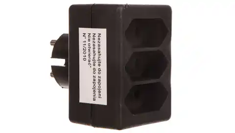 ⁨Plug splitter 3-socket b/u EURO R-3PC⁩ at Wasserman.eu