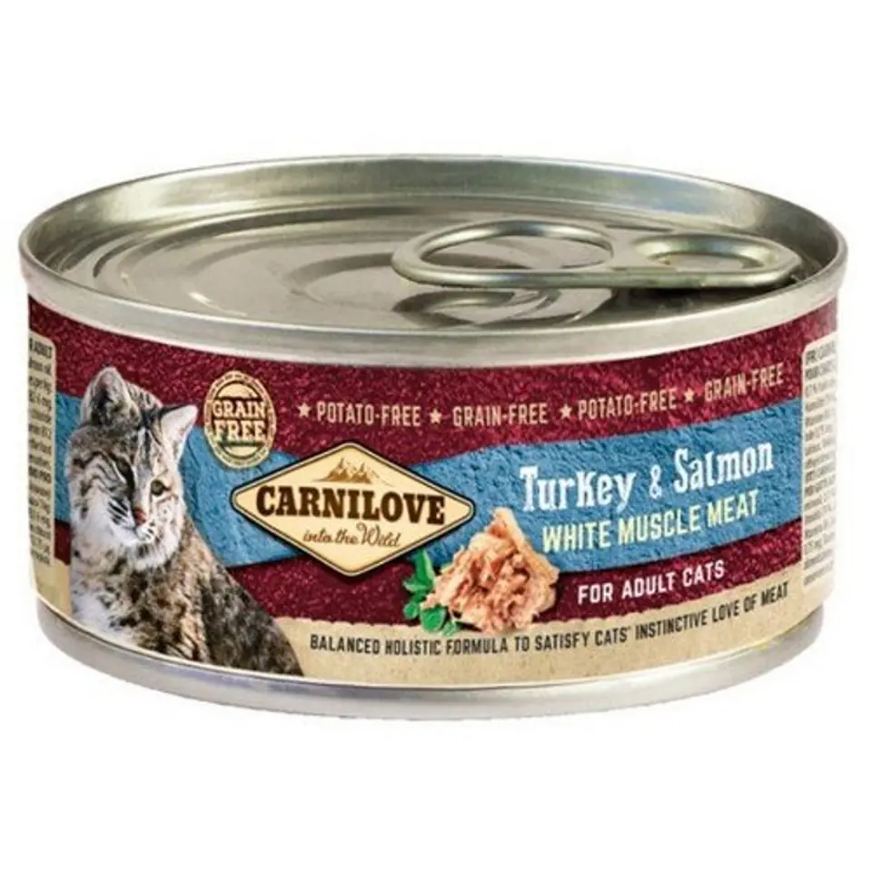 ⁨CARNILOVE CAT ADULT TURKEY&SALMON 100g⁩ at Wasserman.eu