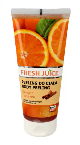 ⁨Fresh Juice Body Scrub Gel - Orange & Cinnamon - with orange extract and cinnamon oil, 200ml⁩ at Wasserman.eu