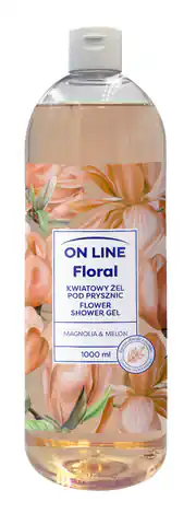 ⁨ON LINE Floral Kwiatowy Żel pod prysznic - Magnolia & Melon 1000ml⁩ w sklepie Wasserman.eu