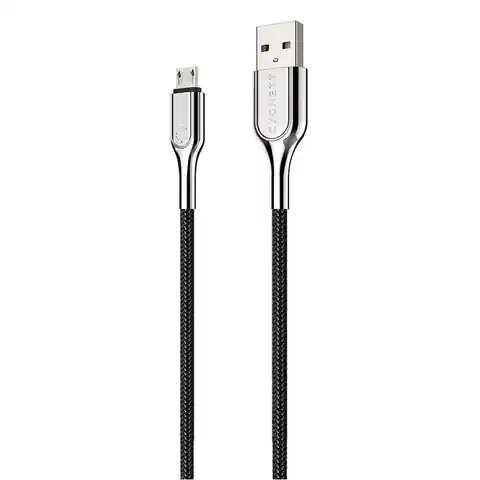 ⁨Kabel USB do Micro USB Cygnett Armoured 12W 2m (czarny)⁩ w sklepie Wasserman.eu