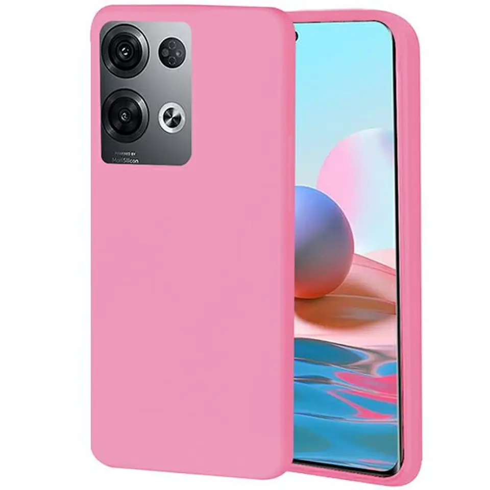 ⁨Beline Etui Candy Oppo Reno 8 Pro jasnoróżowy/light pink⁩ w sklepie Wasserman.eu