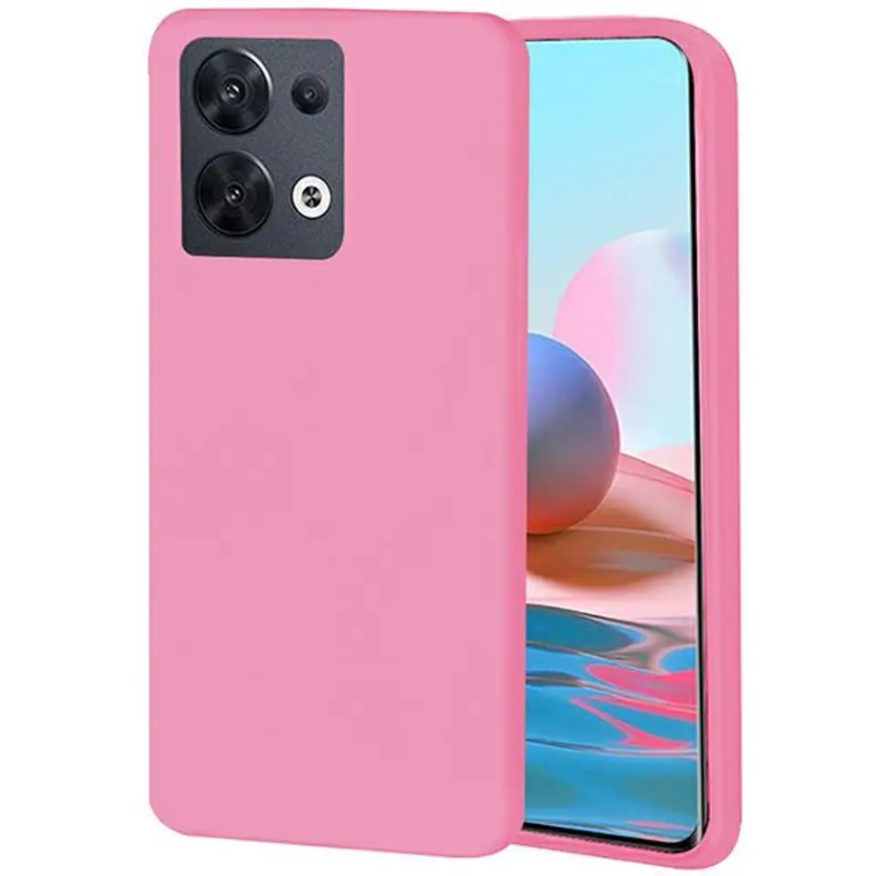 ⁨Beline Etui Candy Oppo Reno 8 jasnoróżowy/light pink⁩ w sklepie Wasserman.eu