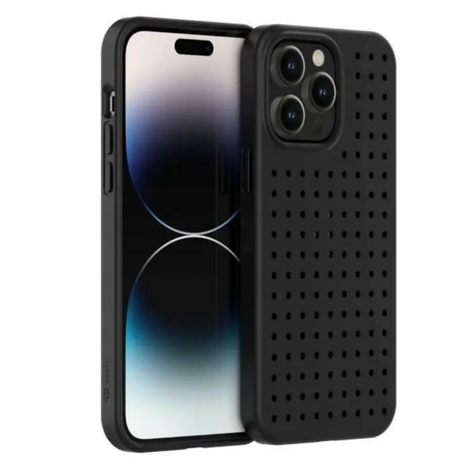 ⁨Etui Pinit Dynamic Case iPhone 14 Pro Max 6.7" czarny/black⁩ w sklepie Wasserman.eu