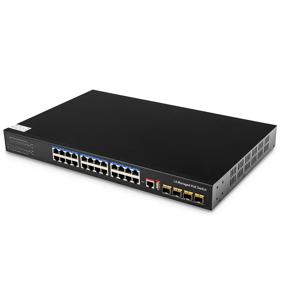 ⁨SWITCH 24x PoE+ GS5024PS4 400W 4x SFP +RJ  Layer 3⁩ w sklepie Wasserman.eu
