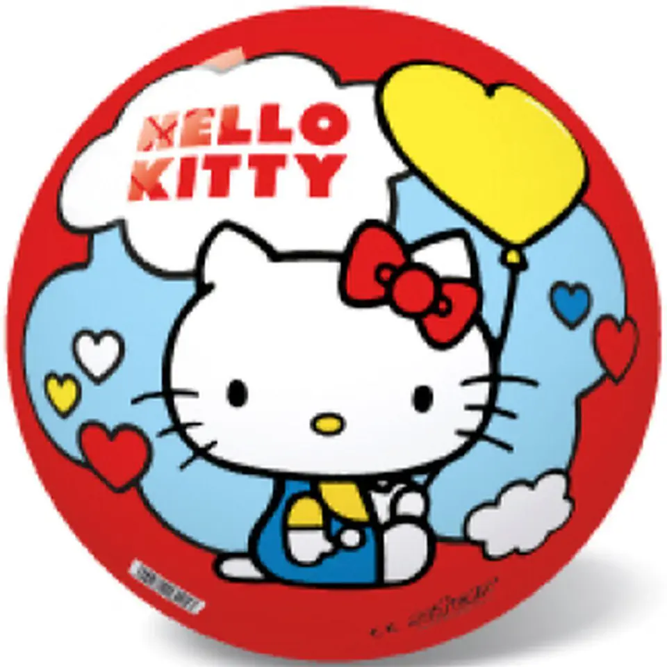 ⁨PIŁKA GUMOWA 23 CM LICENCJA HELLO KITTY⁩ w sklepie Wasserman.eu