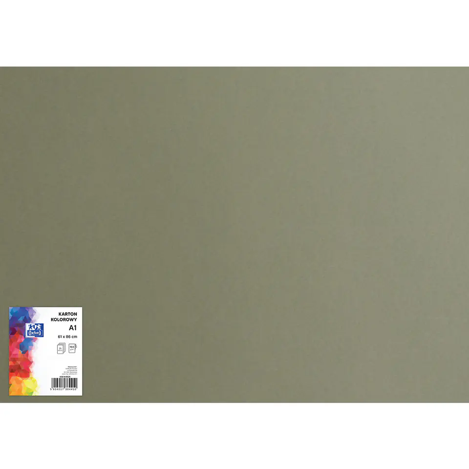 ⁨Blok karton kolorowy CREATINIO A1 160g 25 arkuszy nr.98 ciemny szary 400149524 TOP 2000⁩ w sklepie Wasserman.eu