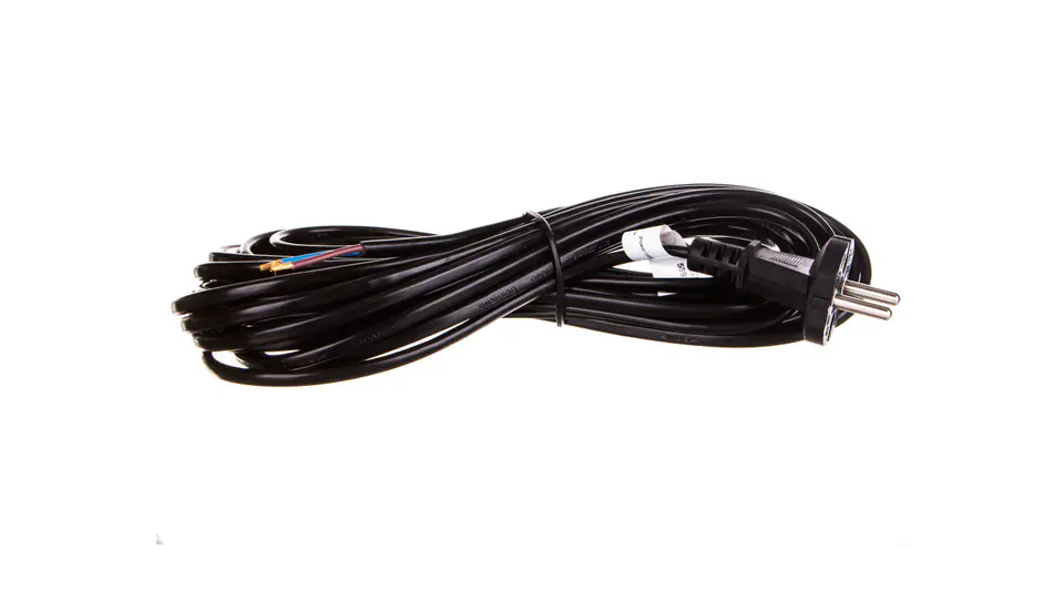 ⁨Connection cable with b/u plug H03VVH2-F 2x0,75 10m 58914⁩ at Wasserman.eu