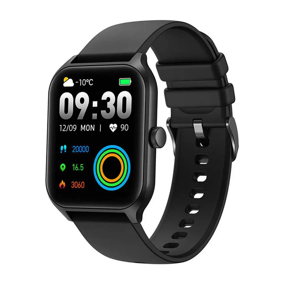 ⁨Smartwatch Colmi P60 (czarny)⁩ w sklepie Wasserman.eu