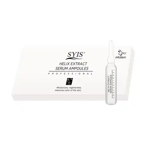 ⁨Syis ampoules with snail slime helix extract serum 10 x 3 ml⁩ at Wasserman.eu