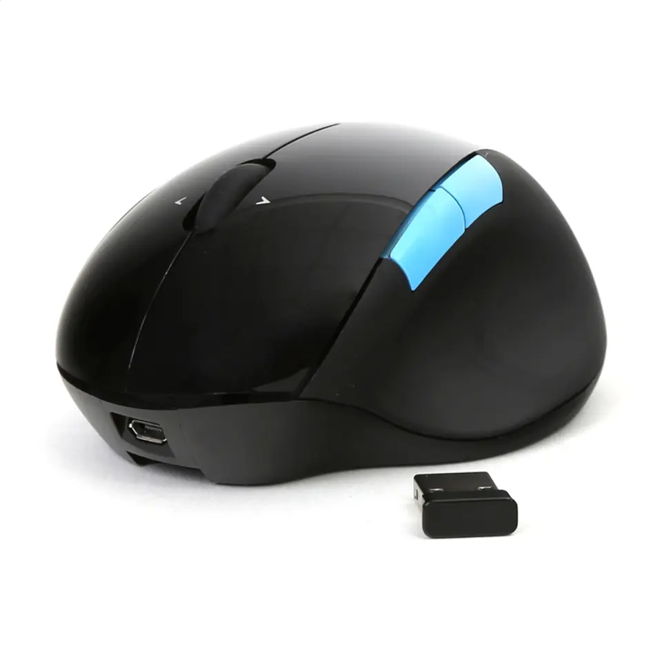 ⁨MOUSE OMEGA OM-425 "FAT" 2in1 ACCU WIRELESS 2,4GHz 1000DPI BLACK [43664]⁩ at Wasserman.eu