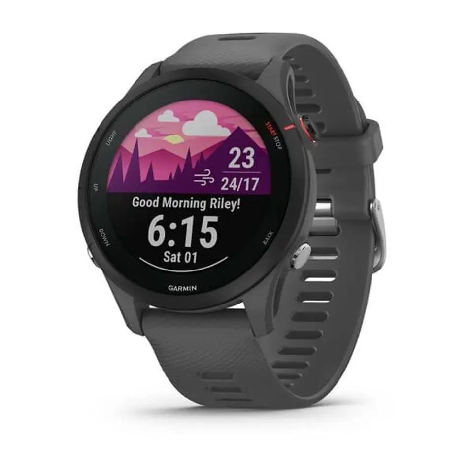 ⁨Garmin Forerunner 255 3.3 cm (1.3") MIP 46 mm Digital 260 x 260 pixels Touchscreen Grey Wi-Fi GPS (satellite)⁩ at Wasserman.eu